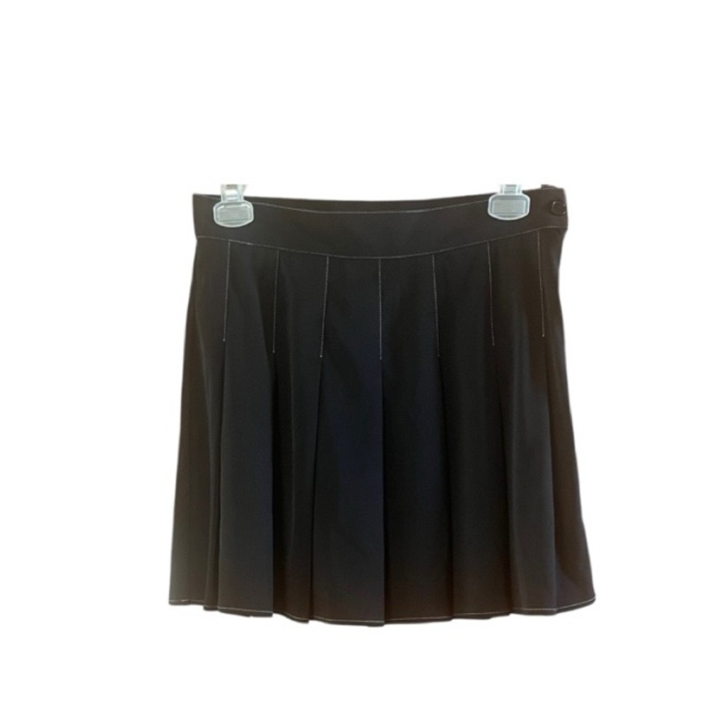 Smak Parlour Black Pleated Mini Skirt‎